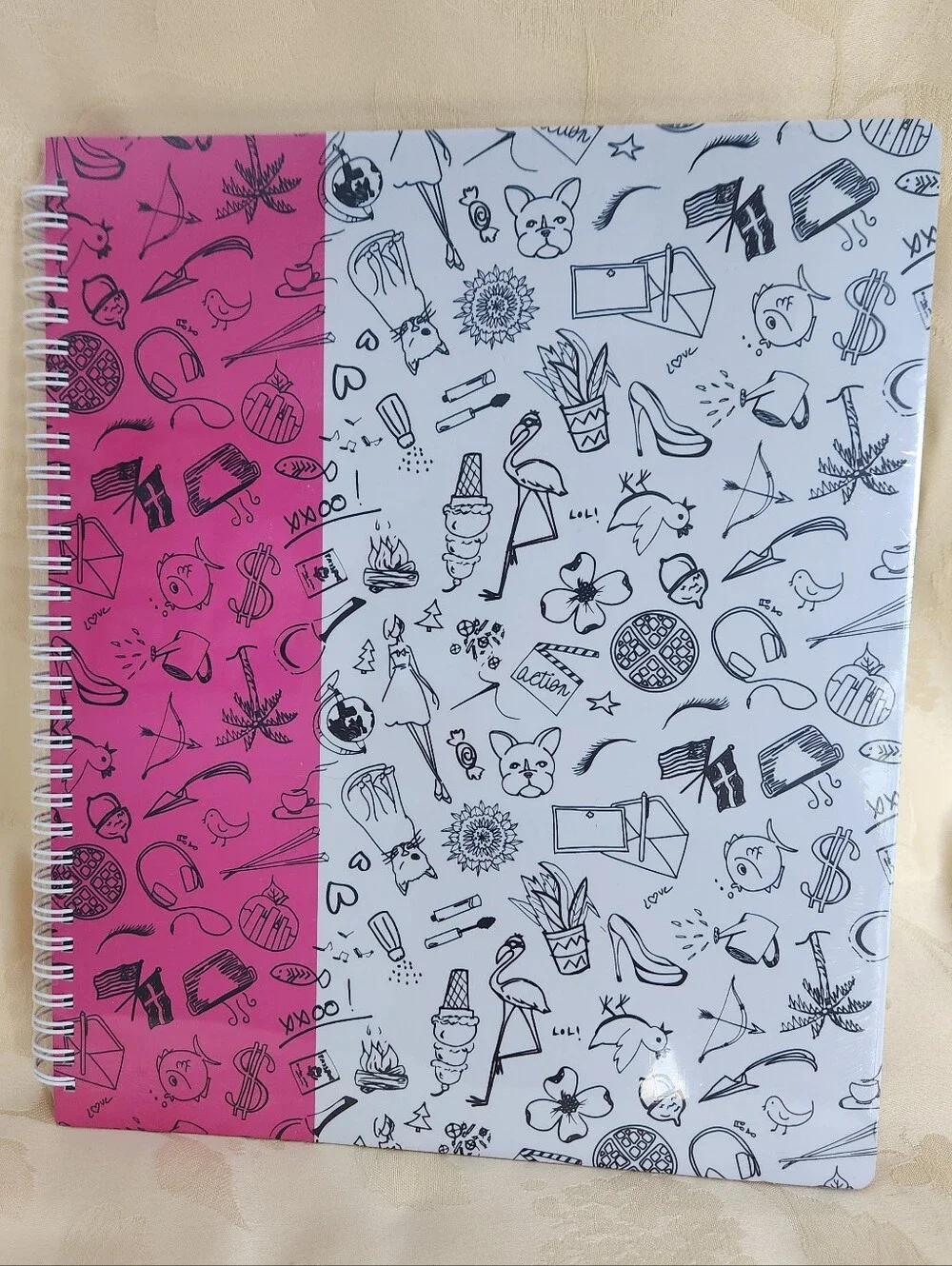 Vera Bradley Sketchy Spiral Notebook 80 Pages NWT